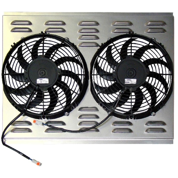 Aftermarket Z40014 Dual 11 Electric Fan And Shroud 17 12 x 24 x 2 58 Z40014-NOR - main